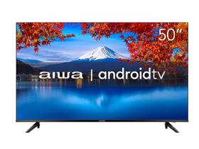 Smart TV 50 4K D-LED AIWA Wi-Fi Bluetooth 3 HDMI 2 USB AWS-TV-50-BL-02-A