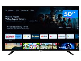 Smart TV 50” 4K DLED Rig Vizzion BR50GUA IPS - Android Wi-Fi Google Assistente 3 HDMI 2 USB Smart TV 50” 4K DLED Rig Vizzion BR50GUA IPS - Android Wi-Fi Google Assistente 3 HDMI 2 USB