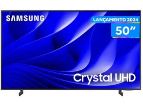 Smart TV 50” 4K UHD QLED Samsung Crystal - Wi-Fi Bluetooth com Alexa 3 HDMI 2 USB