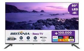Smart Tv 50 Britânia Btv50va4regb Roku Tv Led Dolby Audio - BRITANIA