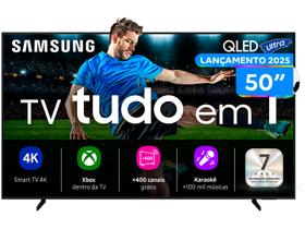 Smart TV 50" Samsung 4K QLED Ultra QN50Q7FAAGXZD Tizen Q4 AI 3 HDMI Smart TV 50" Samsung 4K QLED Ultra QN50Q7FAAGXZD Tizen Q4 AI 3 HDMI