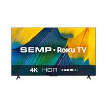 Smart TV 50" Semp TCL LED 4K Ultra HD RK8600, Roku TV, HDR, Wi-Fi