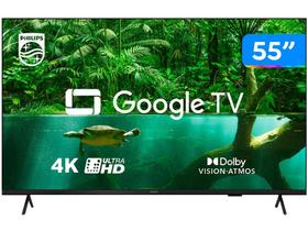 Smart TV 55” 4K D-LED Philips 55PUG7408/78 - Wi-Fi Bluetooth Google Assistente 3 HDMI 2 USB