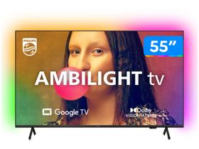 Smart TV 55” 4K D-LED Philips 55PUG7908/78 - IPS Wi-Fi Bluetooth Google Assistente 4 HDMI