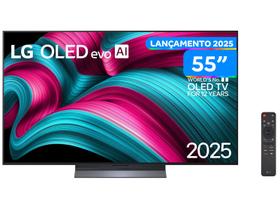 Smart TV 55" 4K OLED OLED55C5PSA 60Hz webOS 25 α8 AI Processor 4K Gen2 Alexa 4 HDMI 2 USB Smart TV 55" 4K OLED OLED55C5PSA 60Hz webOS 25 α8 AI Processor 4K Gen2 Alexa 4 HDMI 2 USB