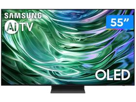 Smart TV 55" 4K OLED Samsung 55S90DA 144Hz Wi-Fi Bluetooth com Alexa 4 HDMI 2 USB