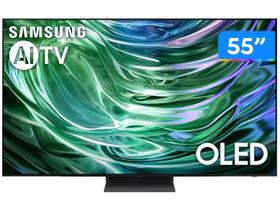 Smart TV 55" 4K OLED Samsung 55S90DA 144Hz Wi-Fi Bluetooth com Alexa 4 HDMI 2 USB