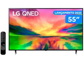 Smart TV 55” 4K QNED LG NanoCell 55QNED80SRA - Lançamento 2023 120Hz Wi-Fi Bluetooth 4 HDMI