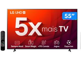Smart TV 55” 4K UHD LED LG 55UR8750 - Wi-Fi Bluetooth Alexa 3 HDMI IA
