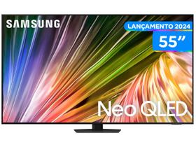 Smart TV 55” 4K UHD Neo QLED Samsung VA - 120Hz Wi-Fi Bluetooth com Alexa 4 HDMI 2 USB