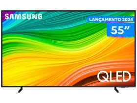 Smart TV 55" 4K UHD QLED Samsung QN55Q60DAGXZD VA Wi-Fi Bluetooth com Alexa 3 HDMI 2 USB