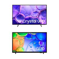 Smart TV 55" Crystal UHD 4K U8600F + Smart TV 43" QLED Full HD