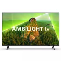 Smart TV 55 Philips Ambilight 4K Google TV Comando de Voz Dolby Vision Atmos VRR - Philips TV
