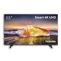 Smart TV 55 Pol Toshiba 4K DLED 55C350MS Sistema VIDAA Rápida Wi-Fi Bluetooth HDR10 Comando de Voz