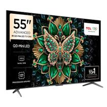Smart TV 55 TCL 55C6K 4K QDMini Led 144Hz Sistema Operacional Google TV