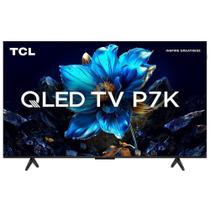 Smart TV 55" TCL 55P7K QLED 4K UHD Google TV com Wi-Fi Dual Band e Bluetooth, HDMI 2.1, HDR10+, comando por voz, Googlecast Integrado