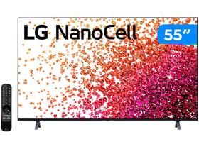 Smart TV 55” UHD 4K NanoCell Display LG - 55NANO75 IPS 60Hz Wi-Fi Bluetooth HDR Alexa