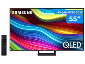 Smart TV 55” UHD 4K QLED Samsung QN55Q70 - Lançamento 2023 120Hz Wi-Fi Bluetooth 4 HDMI 2 USB