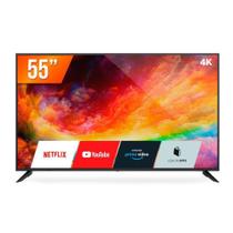 Smart TV 55" Ultra HD 4K Multilaser TL025 3 HDMI 2 USB Bivolt Wi-Fi