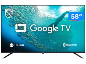 Smart TV 58" 4K UHD D-LED Philips Série 7019 58PUG7019/78 Wi-Fi Bluetooth Google Assistente 3 HDMI 2 USB