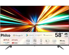 Smart TV 58 Philco P58KGA 4K LED com Google TV, HDR10 e Dolby Áudio Preta