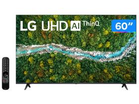 Smart TV 60” Ultra HD 4K LED LG 60UP7750 - 60Hz Wi-Fi e Bluetooth Alexa 3 HDMI 2 USB