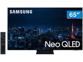 Smart TV 65” 4K NEO QLED Mini Led Samsung 65QN90AA - 120hz Som em Movimento Plus Processador AI