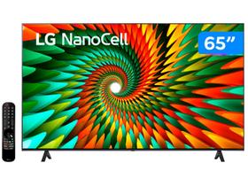 Smart TV 65” 4K UHD LED LG NanoCell 65NANO77 - Wi-Fi Bluetooth Alexa 3 HDMI IA Matter