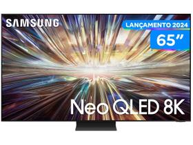 Smart TV 65" 8K Neo QLED Samsung QN65QN800 VA 120Hz Wi-Fi Alexa 4 HDMI 3USB