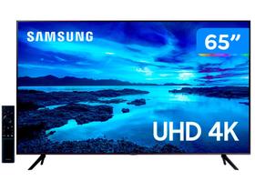 Smart TV 65” Crystal 4K Samsung 65AU7700 Wi-Fi - Bluetooth HDR Alexa Built in 3 HDMI 1 USB