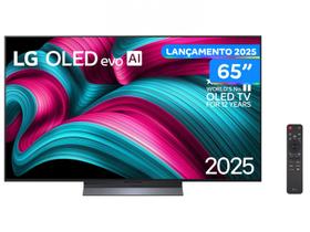 Smart TV 65" LG 4K Ultra HD OLED OLED65C5PSA webOS 25 α9 AI Processor 4K Gen8 Alexa 4 HDMI 2.1 3 USB