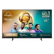 Smart TV 65 Polegadas Hisense 4K UHD DLED WiFi HDR Dolby Vision VIDAA Comando de Voz