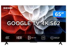 Smart TV 65" SEMP 4K UHD LED HVA Google TV 65S62 2025 Smart TV 65" SEMP 4K UHD LED HVA Google TV 65S62 2025