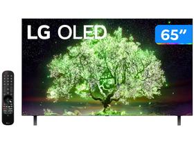 Smart TV 65” UHD 4K OLED LG OLED65A1 - 60Hz Wi-Fi Bluetooth HDR Alexa 3 HDMI 2 USB
