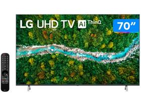 Smart TV 70” 4K UHD LED LG 70UP7750 60Hz - Wi-Fi Bluetooth HDR Google Assistente 3 HDMI