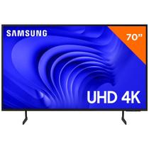 Smart TV 70 Polegadas Samsung Crystal UHD 4K com Gaming Hub, UN70DU7700