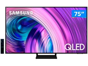 Smart TV 75” 4K QLEDSamsung 75Q70A Wi-Fi - Som em Movimento Virtual Processador IA HDR