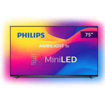 Smart TV 75 Ambilight 4K 75PML9507 Android Miniled - Philips TV