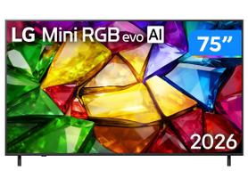 Smart TV 75" LG 4K Ultra HD Mini RGB 75MRGB85BSC WebOS 26 2026 Smart TV 75" LG 4K Ultra HD Mini RGB 75MRGB85BSC WebOS 26 2026