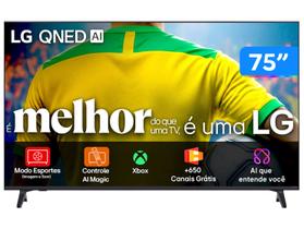 Smart TV 75" LG 4K Ultra HD QNED 75QNED73ASA WebOS 2025