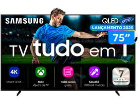 Smart TV 75" Samsung 4K QLED Ultra QN75Q7FAAGXZD Tizen Q4 AI 3 HDMI Smart TV 75" Samsung 4K QLED Ultra QN75Q7FAAGXZD Tizen Q4 AI 3 HDMI
