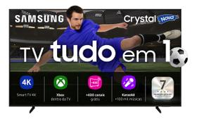 Smart TV 75 Samsung Crystal UHD 4K U8100F 2025, Xbox Cloud Gaming, Canais Gratuitos, Alexa