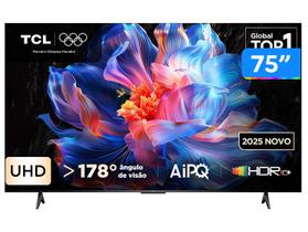 Smart TV 75" TCL 4K UHD LED HVA Google TV 75P6K 2025 Smart TV 75" TCL 4K UHD LED HVA Google TV 75P6K 2025