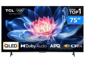 Smart TV 75" TCL 4K UHD QLED 75T6C Google TV 2026 Smart TV 75" TCL 4K UHD QLED 75T6C Google TV 2026
