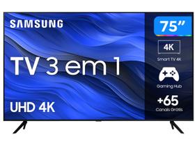 Smart TV 75” UHD 4K LED Samsung 75CU7700