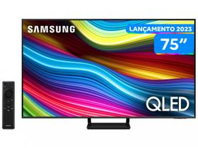 Smart TV 75” UHD 4K QLED Samsung QN75Q70 - Lançamento 2023 120Hz Wi-Fi Bluetooth 4 HDMI 2 USB