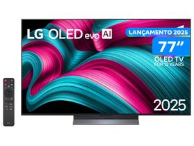 Smart TV 77" LG 4K OLED OLED77C5PSA webOS 25 AI Processor 4K Gen8 com Alexa 4 HDMI Smart TV 77" LG 4K OLED OLED77C5PSA webOS 25 AI Processor 4K Gen8 com Alexa 4 HDMI