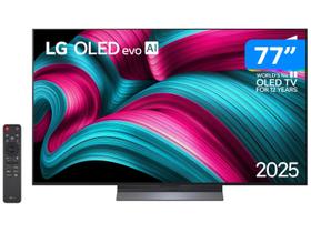 Smart TV 77" LG 4K OLED OLED77C5PSA webOS 25 AI Processor 4K Gen8 com Alexa 4 HDMI