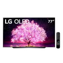 Smart Tv 77" LG 4K OLED77C1, 120Hz, G-Sync, FreeSync, 4x HDMI 2.1, Inteligência Artificial, ThinQ, Google Alexa - 2021