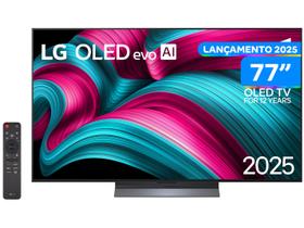 Smart TV 77" LG 4K Ultra HD OLED OLED77C5PSA webOS 25 AI Processor 4K Gen8 com Alexa 4 HDMI
